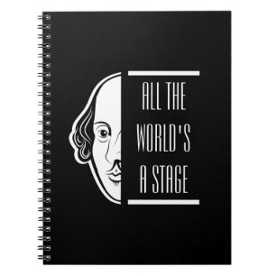 All The World's A Stage Shakespeare Quote Thespian Notebook