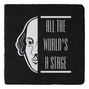 All The World's A Stage Shakespeare Quote Thespian Trivet