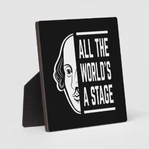 All The World's A Stage Thespian Shakespeare Quote Plaque