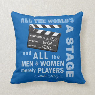 All The World's a Stage Throw Pillow