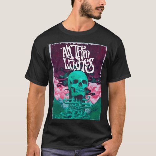 All them witches skull  purple ATW design   T_Shirt