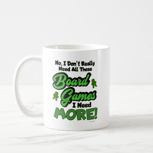 All These Games Boardgame Collecting Time Coffee Mug