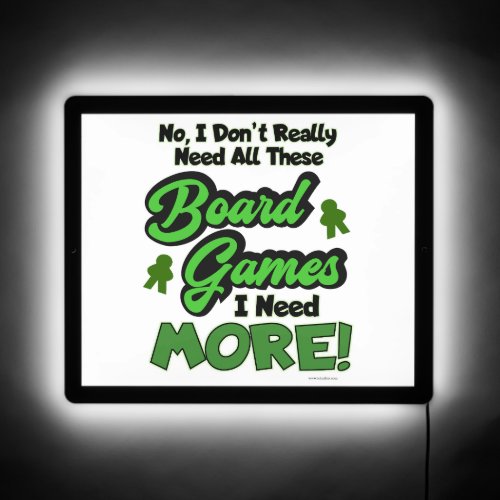 All These Games Epic Fun Boardgame Collection  LED Sign