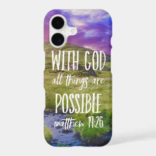 All Things are Possible Bible Verse Scripture iPhone 17 Case
