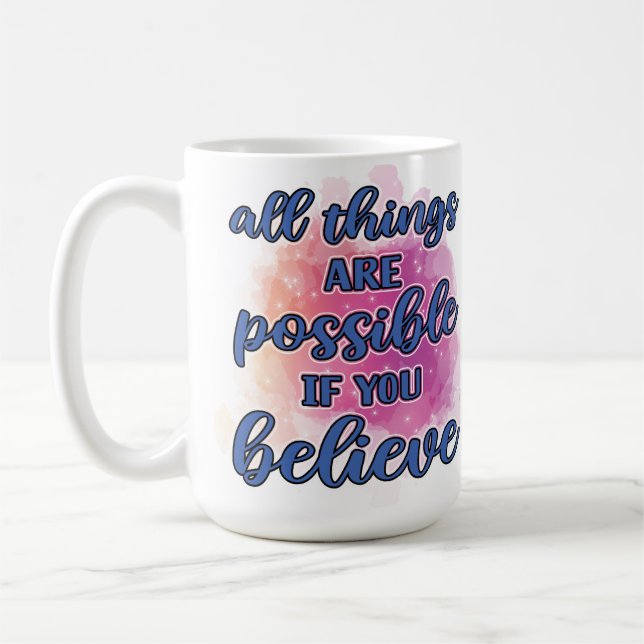 All things are possible coffee mug (Left)