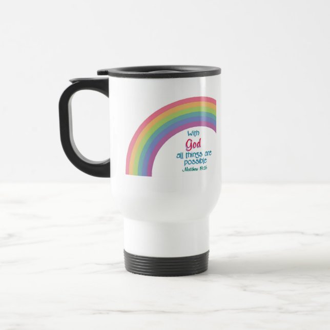 All Things are Possible Travel Mug (Left)