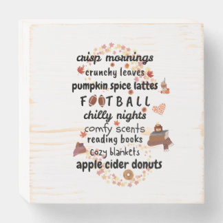 All things Autumn Wooden Box Sign