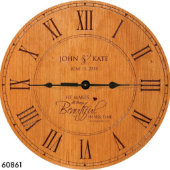 All Things Beautiful Charming Wood Clock (Top)