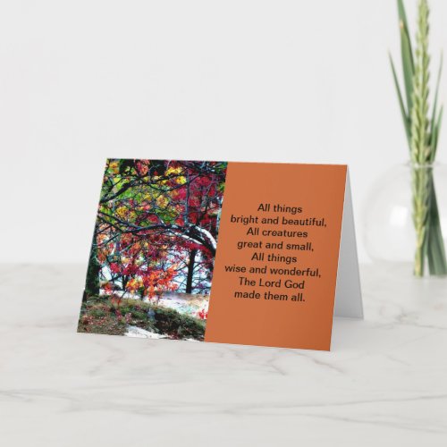 All Things Bright and Beautiful Card