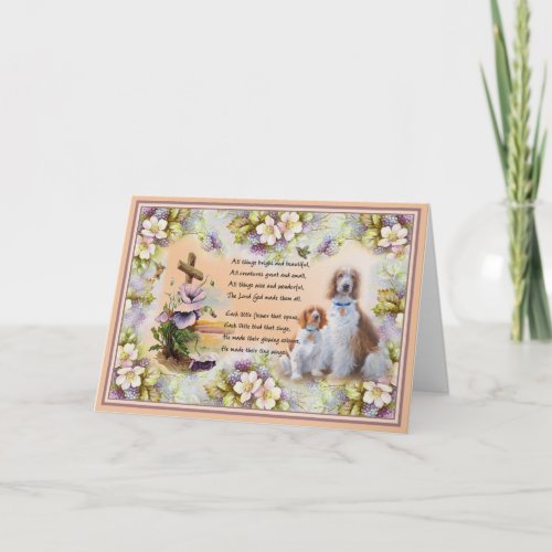 All Things Bright and Beautiful Dog Greeting Card