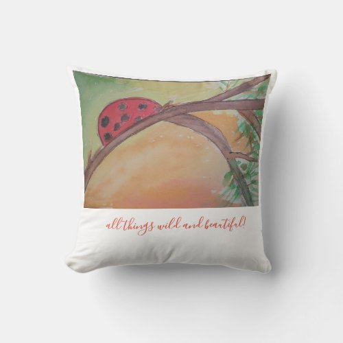 all things bright and beautiful throw pillow