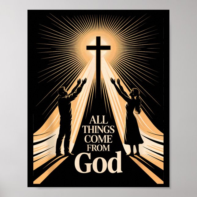 All Things Come From God Christian Worship Unity  Poster (Front)