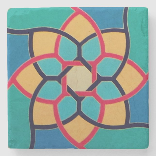 All Things Fall Apart - Center B - Marble Coaster (Front)