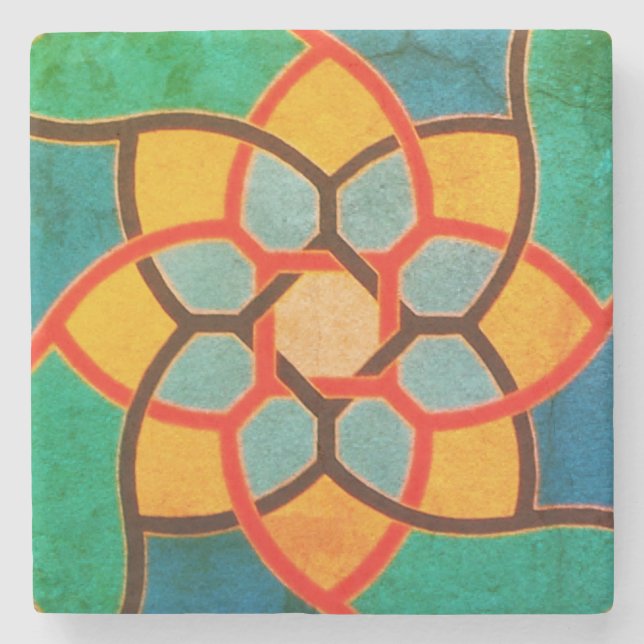 All Things Fall Apart - Center C - Marble Coaster (Front)