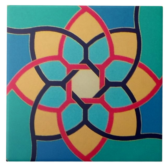 All Things Fall Apart - Center - Ceramic Tile (Front)