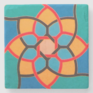 All Things Fall Apart - Center D - Marble Coaster