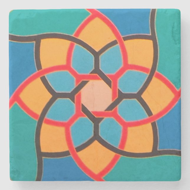 All Things Fall Apart - Center D - Marble Coaster (Front)