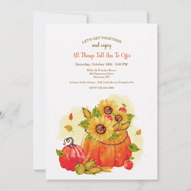All Things Fall Invitation (Front)