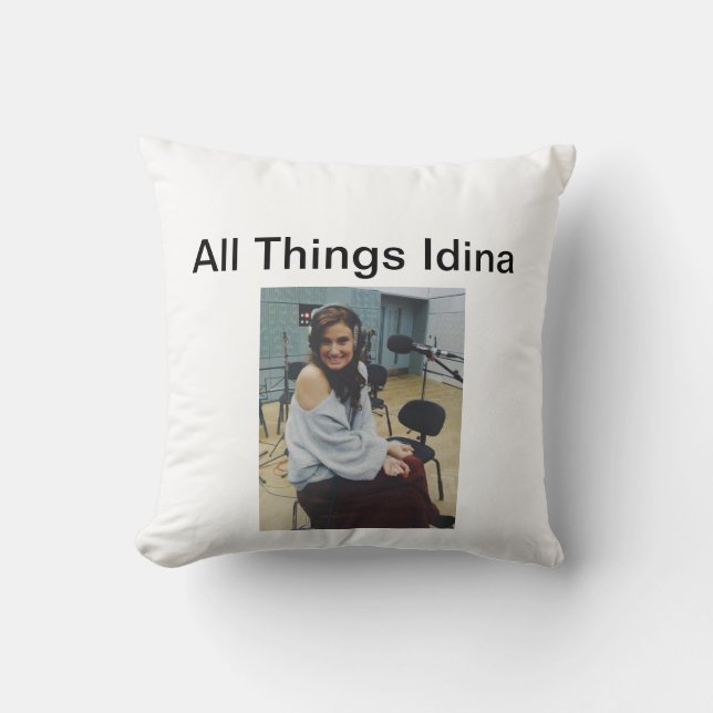All Things Idina throw pillow 16 inches (Front)