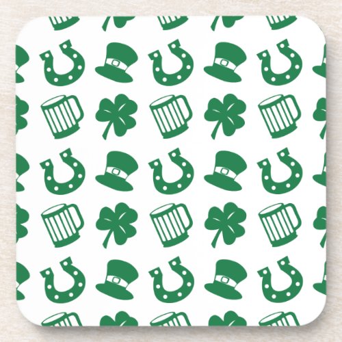 all things irish pattern beverage coaster