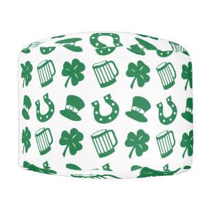 all things irish, pattern pouf
