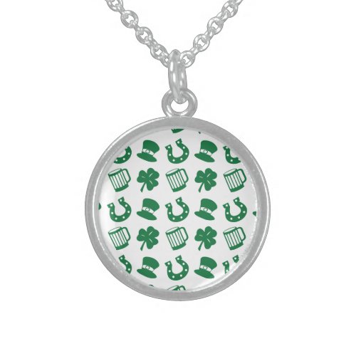 all things irish pattern sterling silver necklace