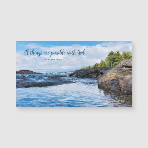 All Things Possible Inspiring Photography Magnet