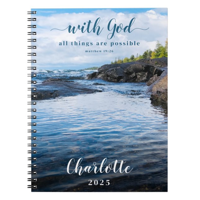 All Things Possible Inspiring Photography Notebook (Front)