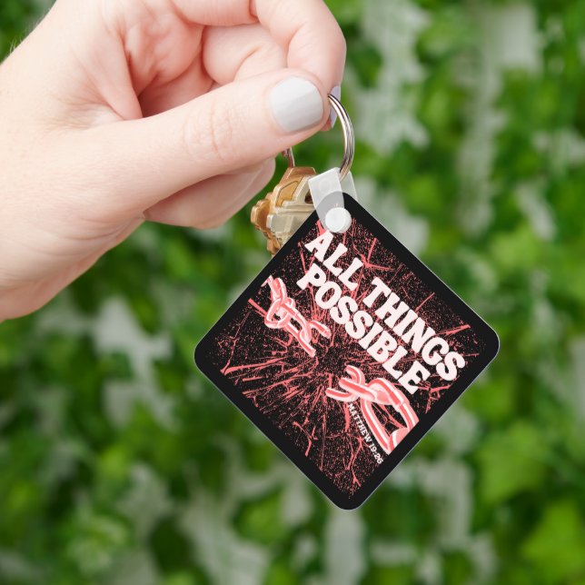 All Things Possible – Matthew 19:26 Keychain (Hand)