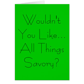 All Things Savory Cards