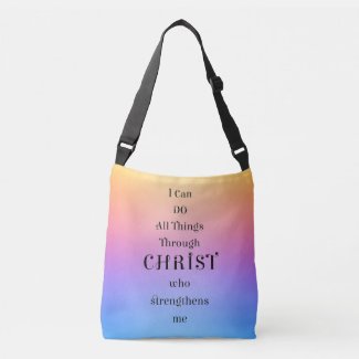 All Things Through Christ Christian Tote Bag
