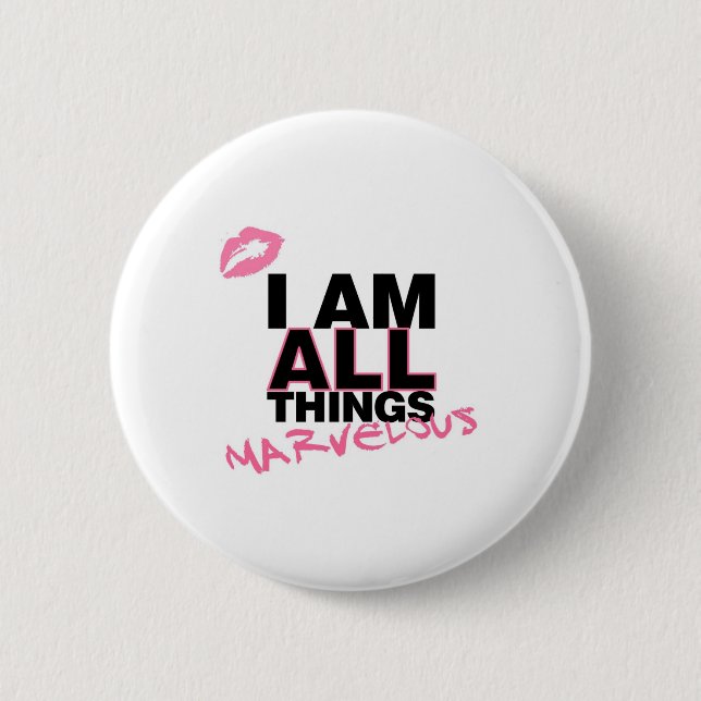 All Things White Button (Front)