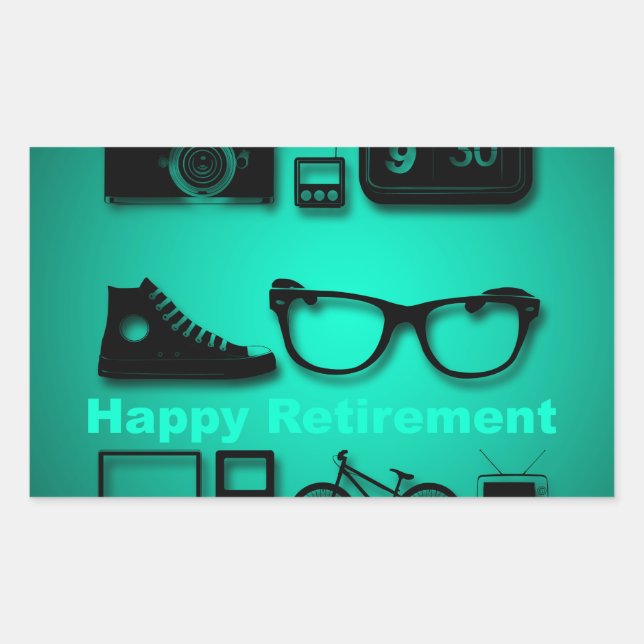 All Things you like Retirement Gifts Rectangular Sticker (Front)
