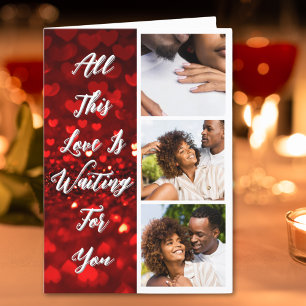 All This Love is Waiting For You Valentines Day Holiday Card