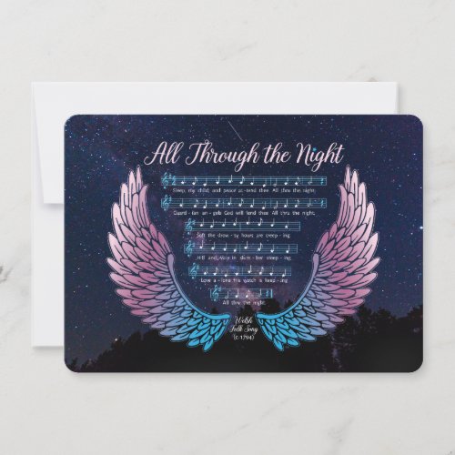 All Through the Night Stationery Note Card