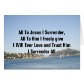 All To Jesus I Surrender Cards (Front Horizontal)