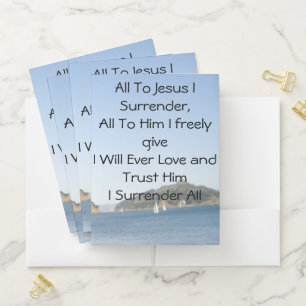 All To Jesus I Surrender Pocket Folder