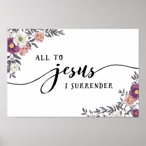All to Jesus I Surrender Print
