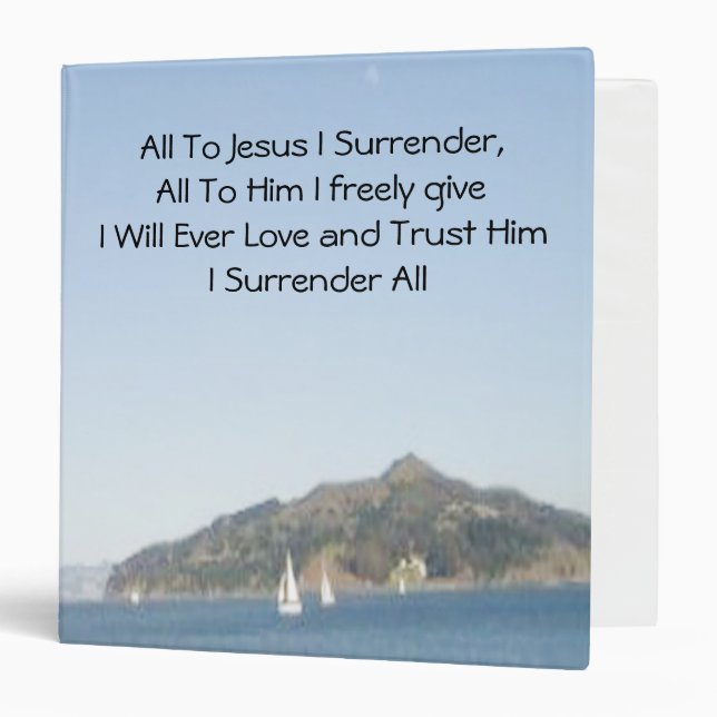 All To Jesus I Surrender Song Book Binder (Front/Inside)