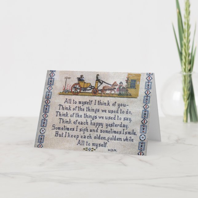 All To Myself I Think of You Card (Front)