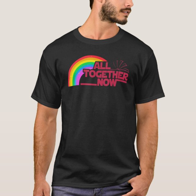 All Together Now Summer Reading 2023 Rainbow Book  T-Shirt (Front)