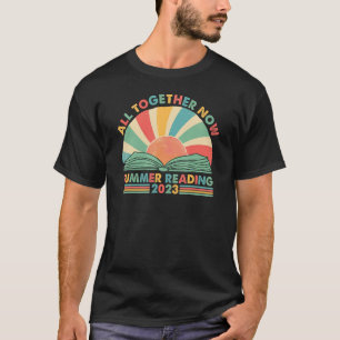 All Together Now Summer Reading 2023 Retro Sun Boo T-Shirt