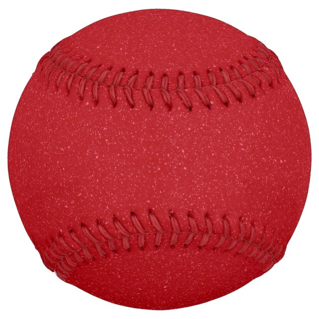 All-Tomato Red Custom Softball with Texture (Front)