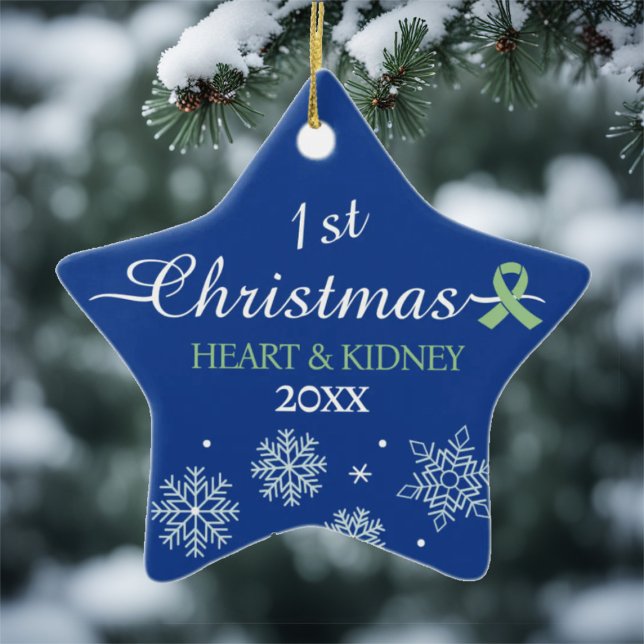 All Transplants Customize Year Christmas  Ceramic Ornament (Creator Uploaded)