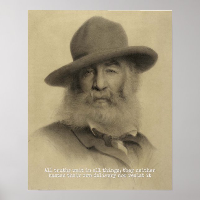 All Truths Wait In All Things Inspirational Quote Poster (Front)