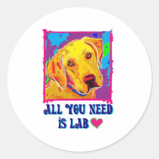 All U Need Is Lab Classic Round Sticker