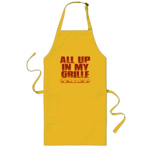 All Up In My Grille Fun Steak Lover Cookout Long Apron