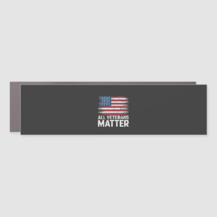 All Veteran Matter American 4th Of July Patriotic Car Magnet
