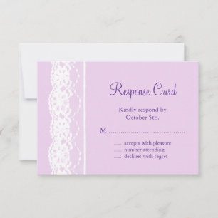 All Vintage French Lace RSVP (lilac)