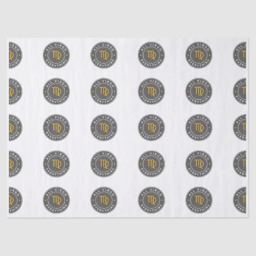 All Virgo Everything Signature Pattern Wrapping Pa Tissue Paper